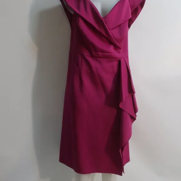 NWT Womens XSCAPE Fuchsia Dress 20W - Picture 2 of 10